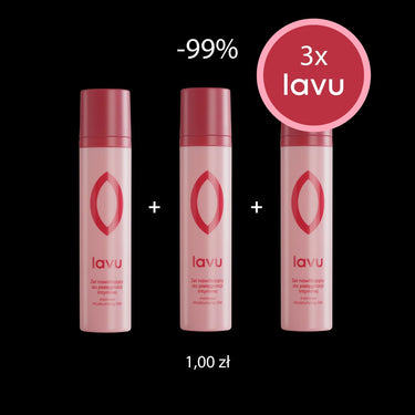 Zestaw 3 x żel nawilżający lavu