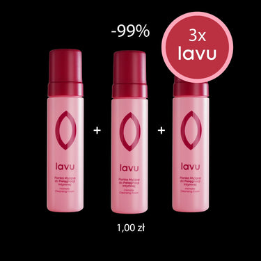 Zestaw 3x pianka myjąca lavu